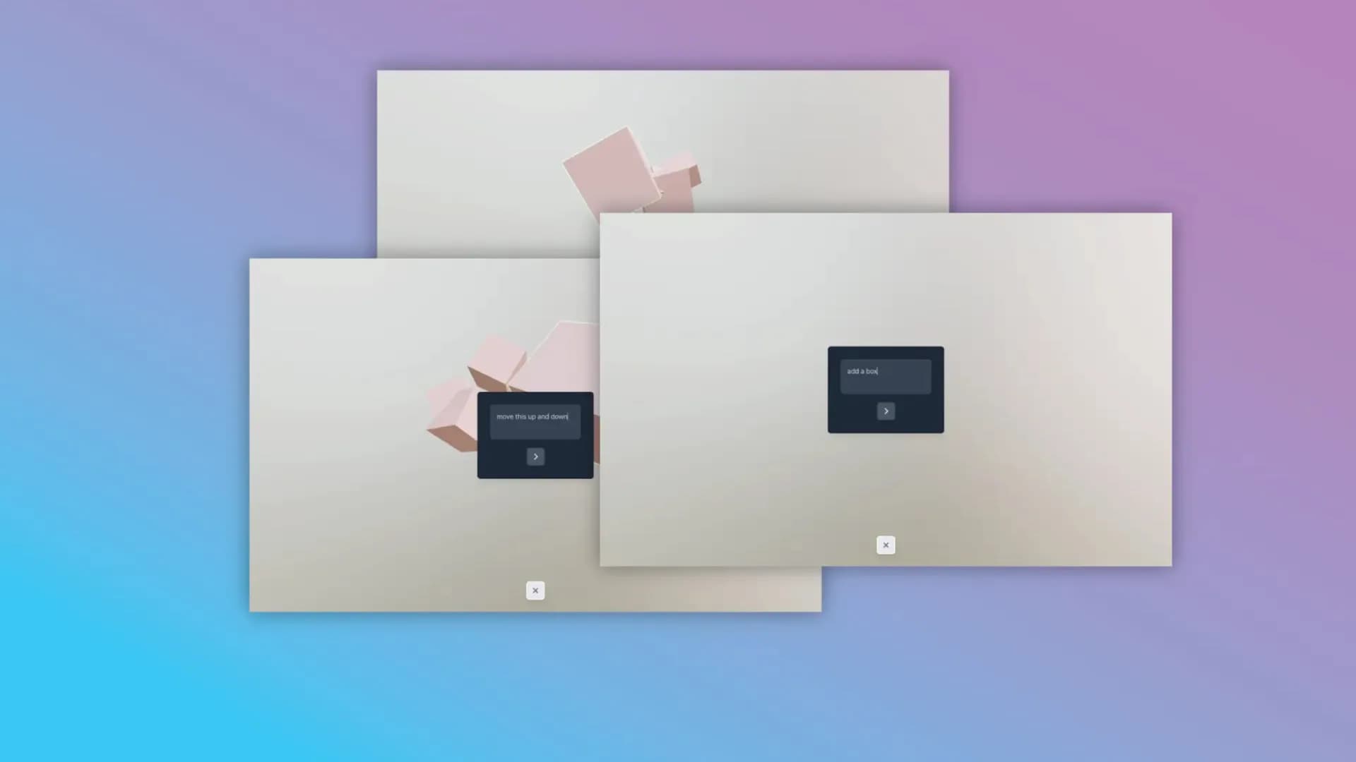 Dictate3D: Natural-language control for a 3D editor